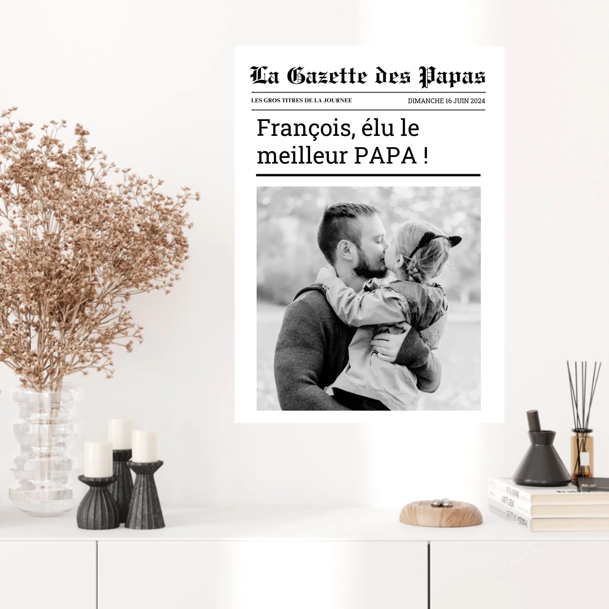 Affiche Personnalisée La Gazette des Papas