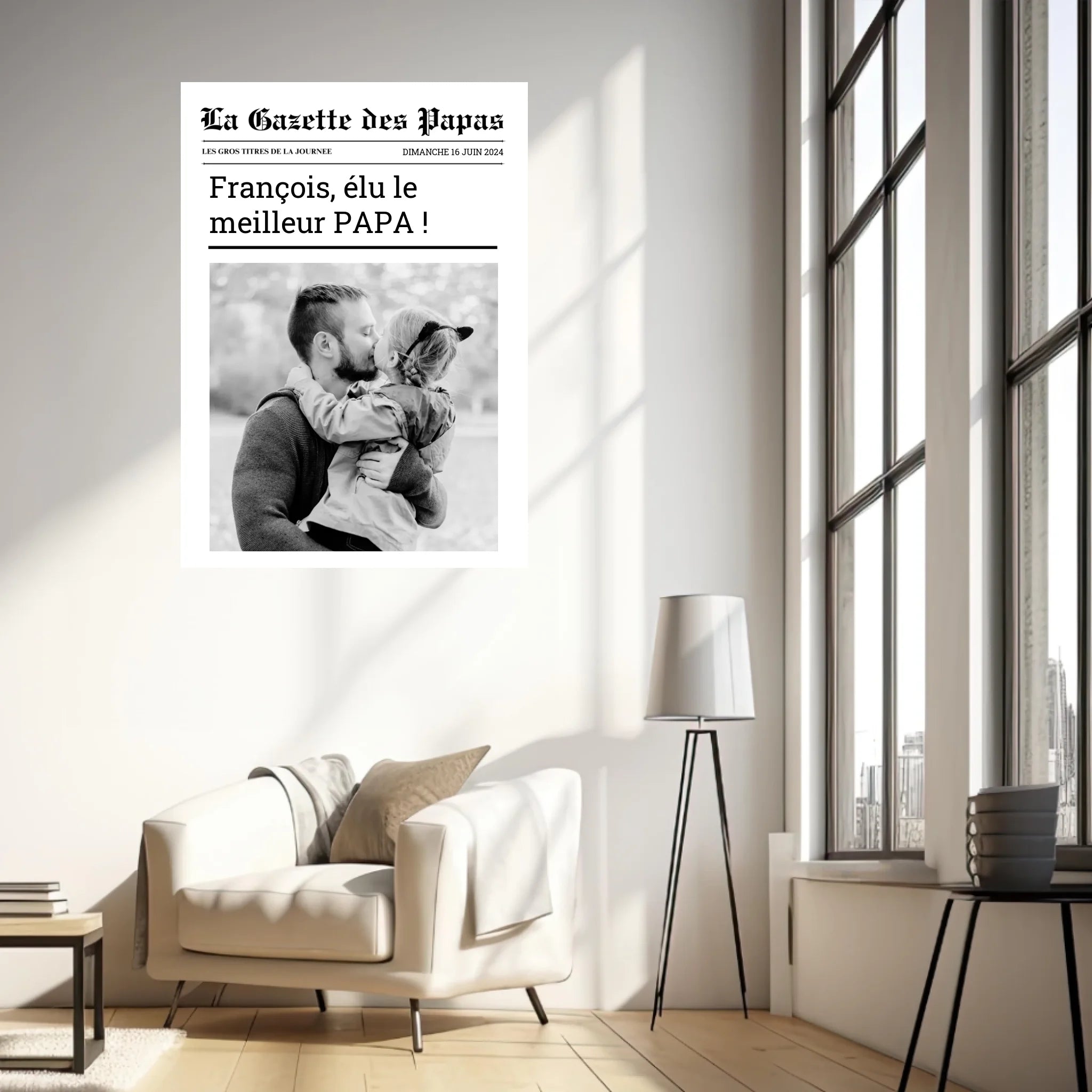 Affiche Personnalisée La Gazette des Papas