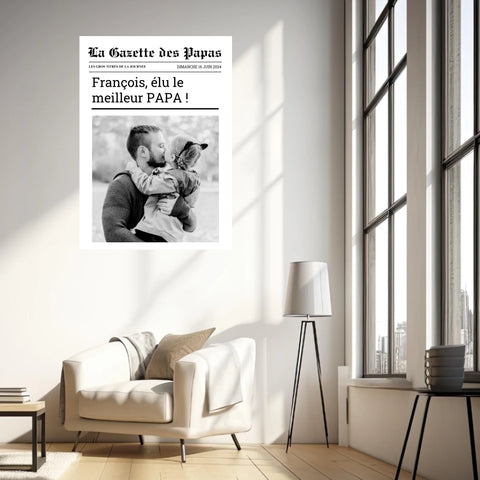 Affiche Personnalisée La Gazette des Papas