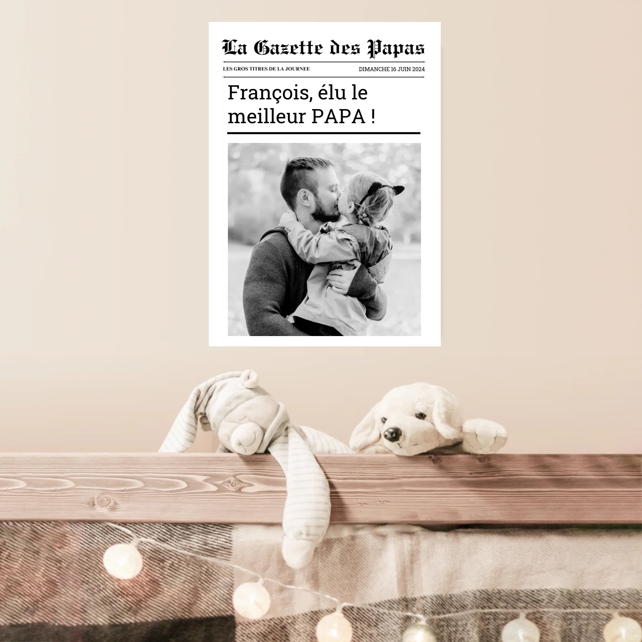 Affiche Personnalisée La Gazette des Papas