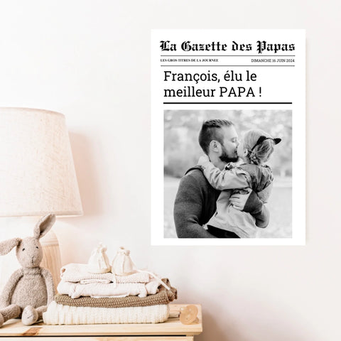 Affiche Personnalisée La Gazette des Papas
