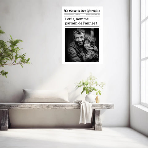 Affiche Personnalisée La Gazette des Parrains