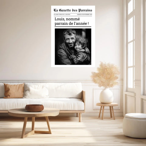 Affiche Personnalisée La Gazette des Parrains