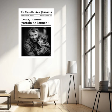Affiche Personnalisée La Gazette des Parrains