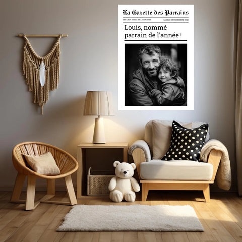 Affiche Personnalisée La Gazette des Parrains