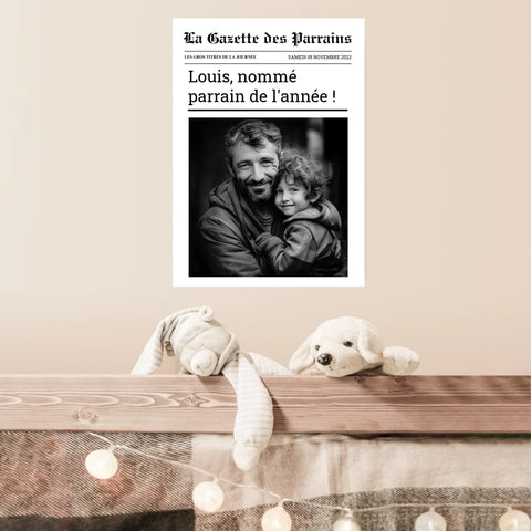 Affiche Personnalisée La Gazette des Parrains