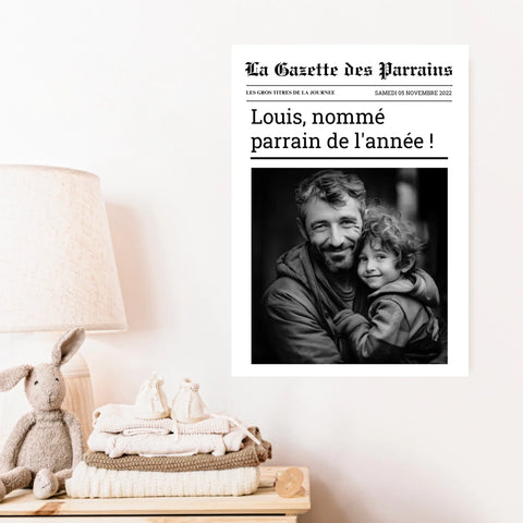 Affiche Personnalisée La Gazette des Parrains