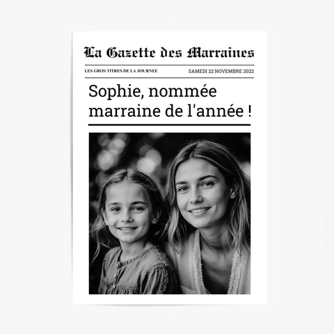 Affiche Personnalisée La Gazette des Marraines