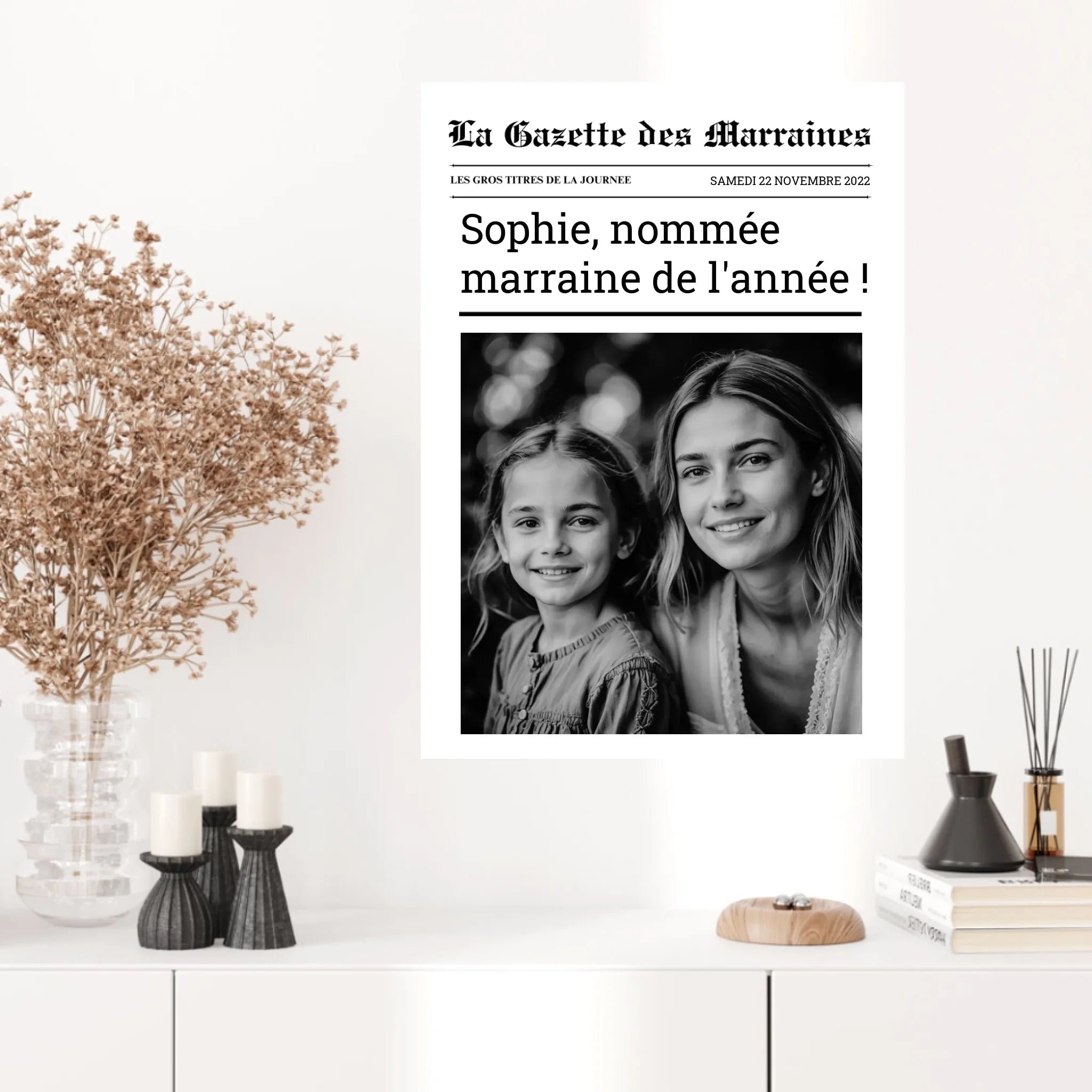 Affiche Personnalisée La Gazette des Marraines