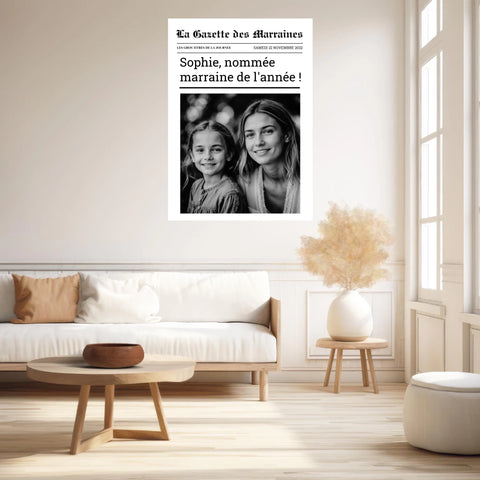Affiche Personnalisée La Gazette des Marraines