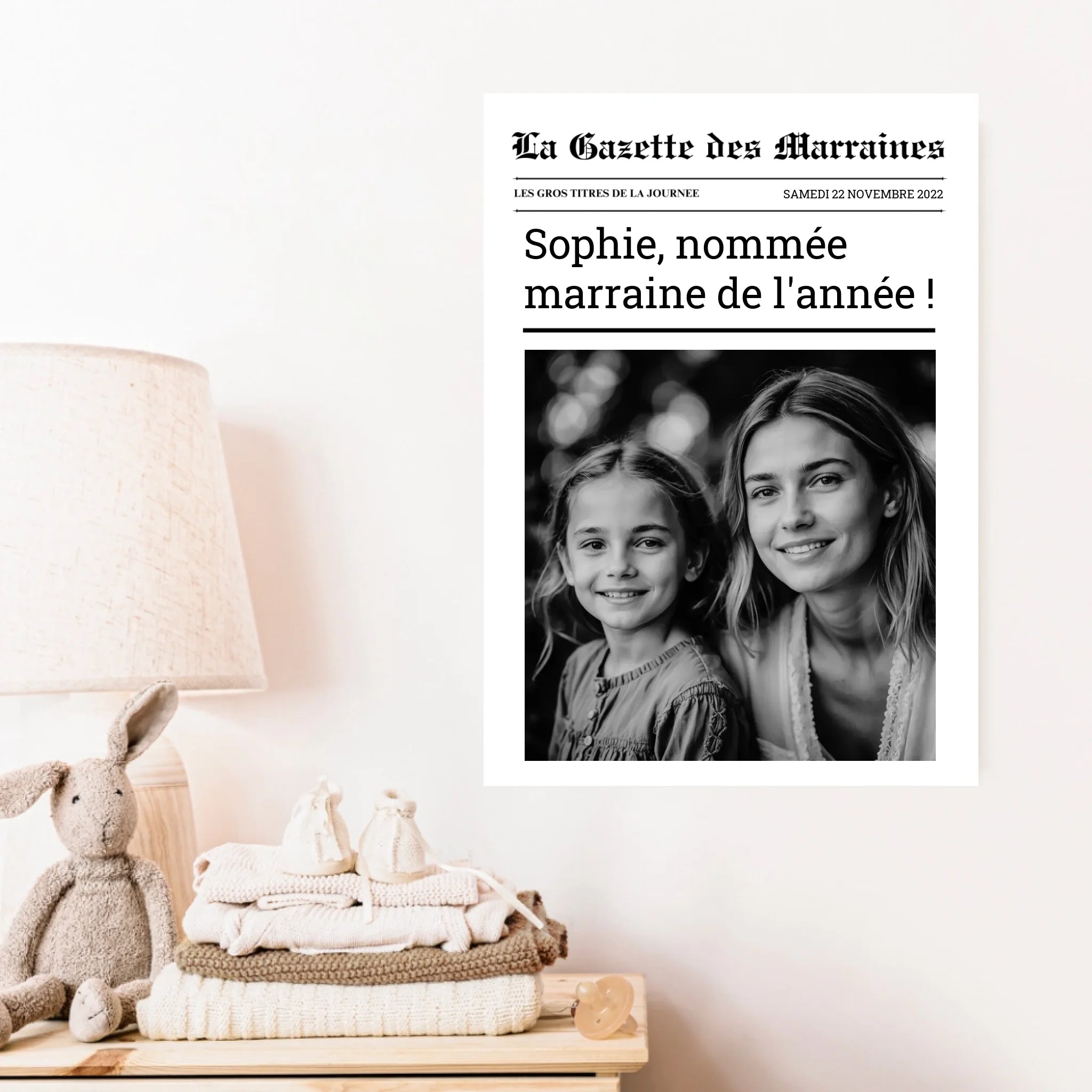 Affiche Personnalisée La Gazette des Marraines