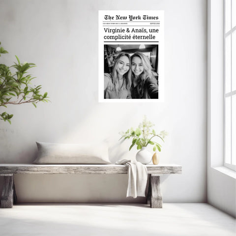 Affiche Personnalisée The New York Times Amis