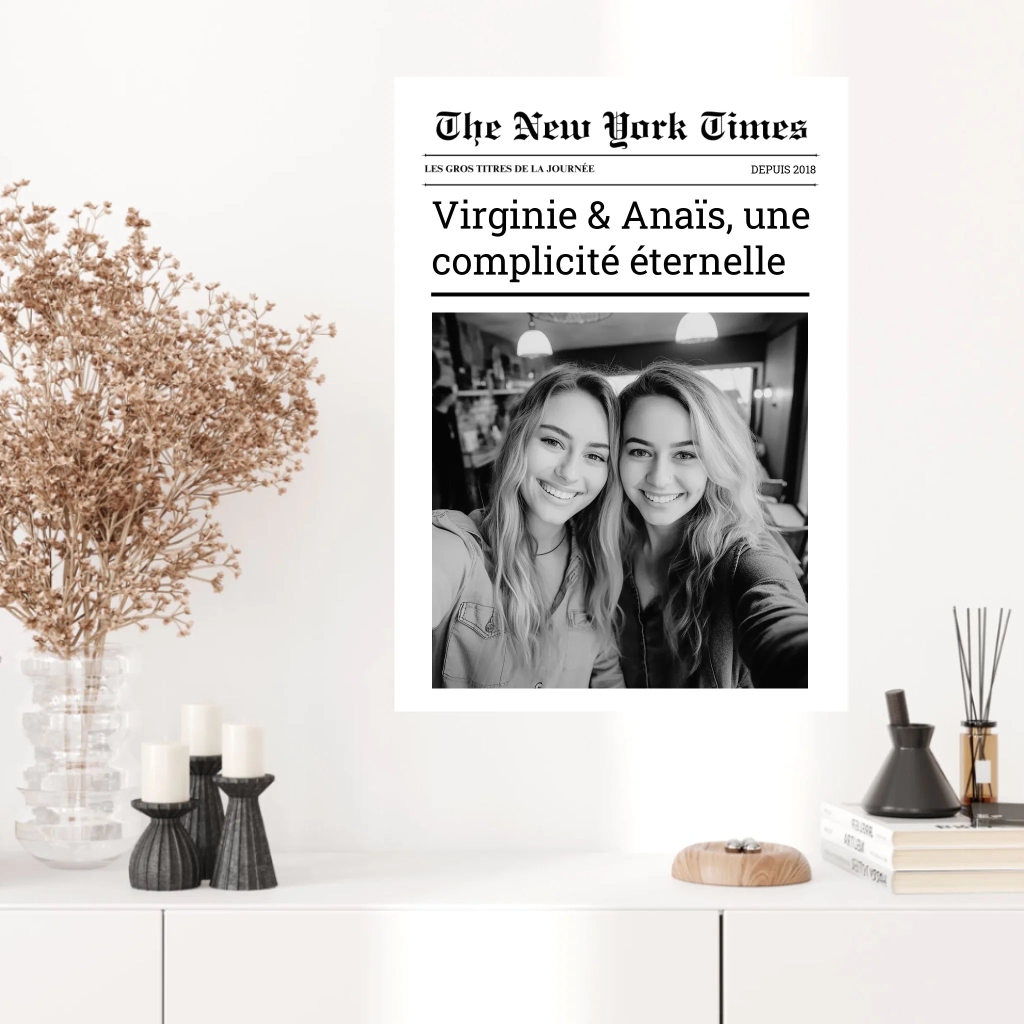 Affiche Personnalisée The New York Times Amis