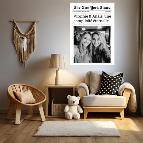 Affiche Personnalisée The New York Times Amis