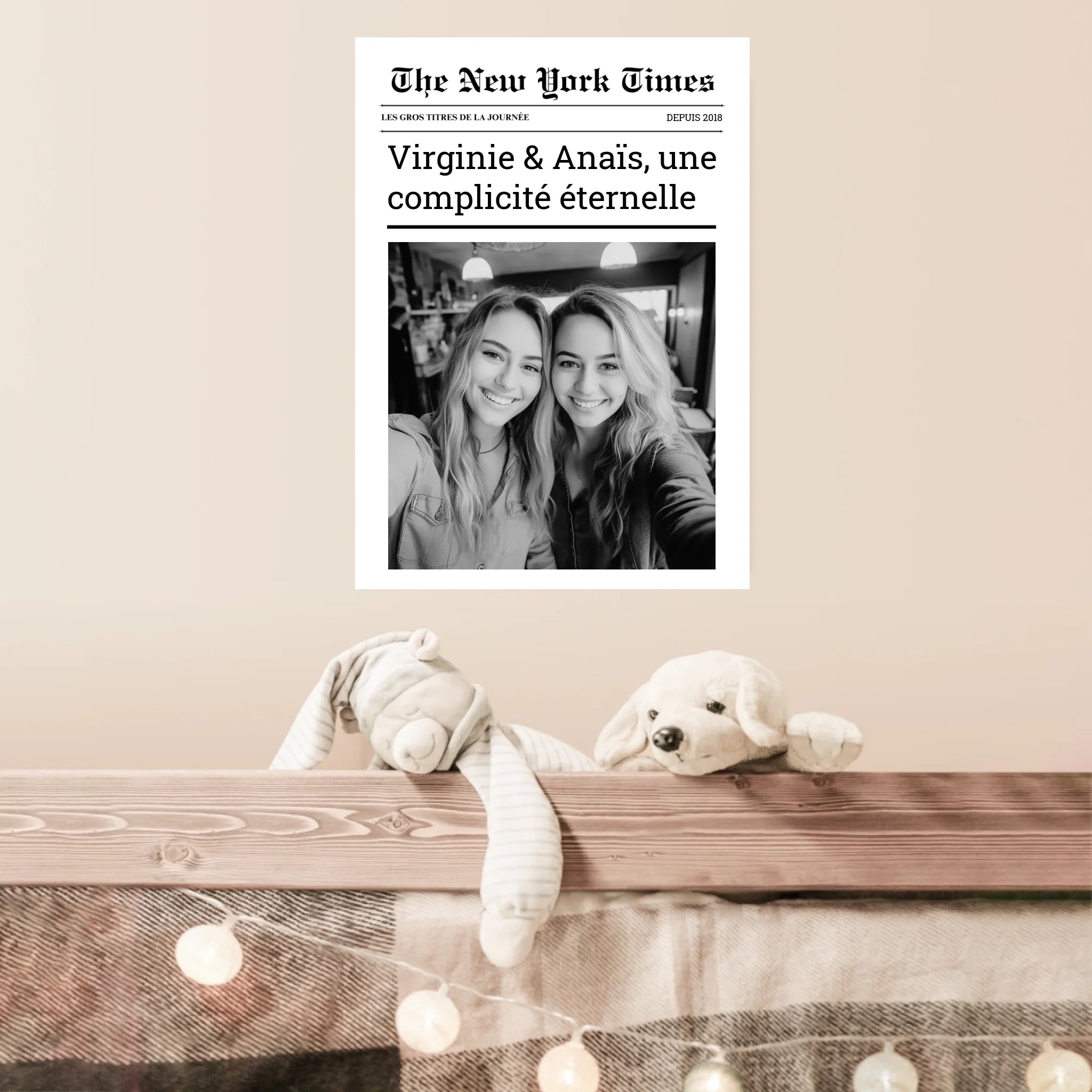 Affiche Personnalisée The New York Times Amis