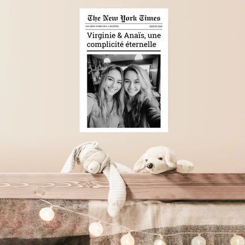 Affiche Personnalisée The New York Times Amis