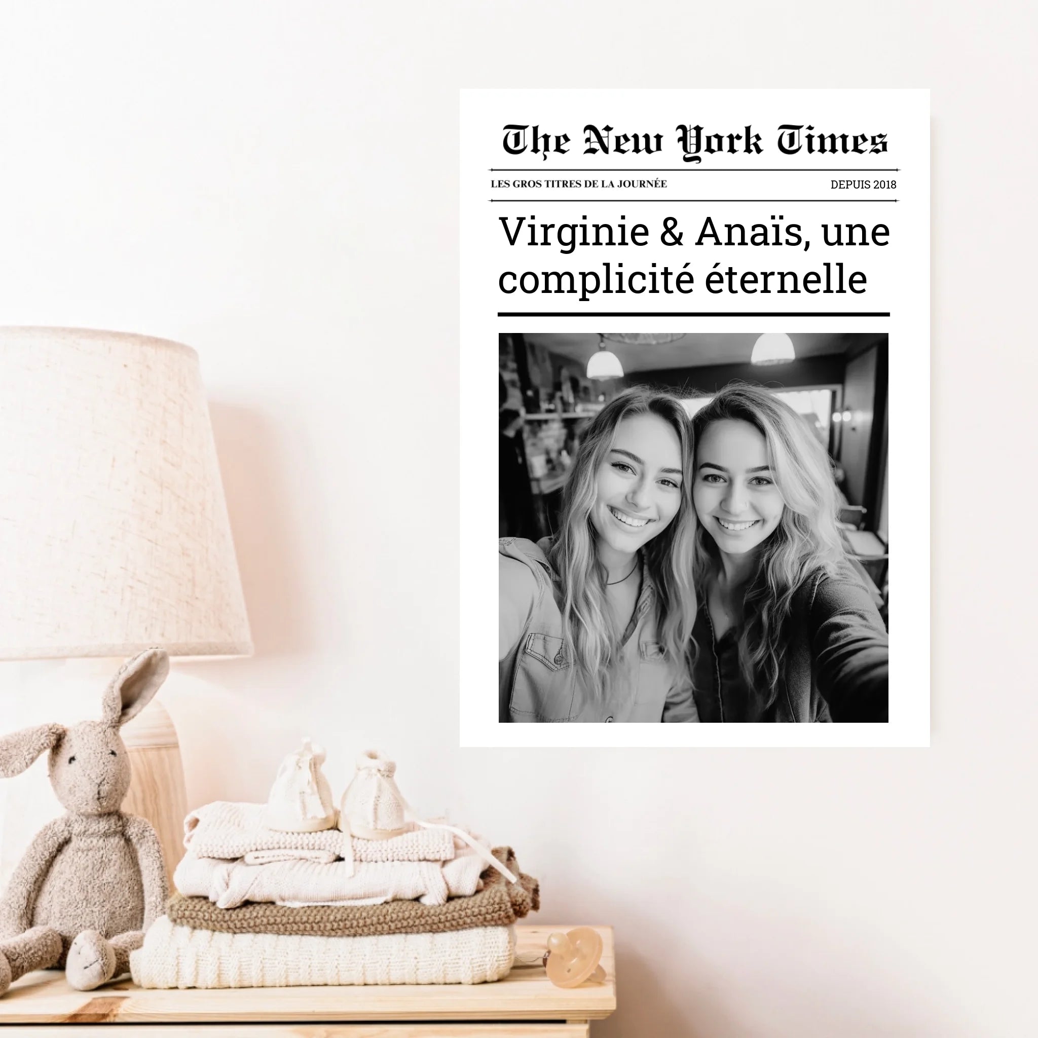 Affiche Personnalisée The New York Times Amis