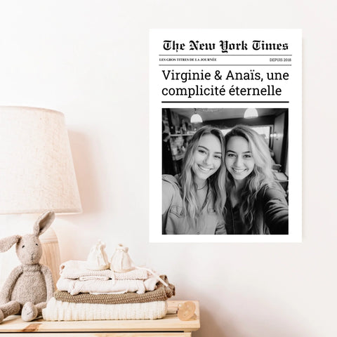 Affiche Personnalisée The New York Times Amis