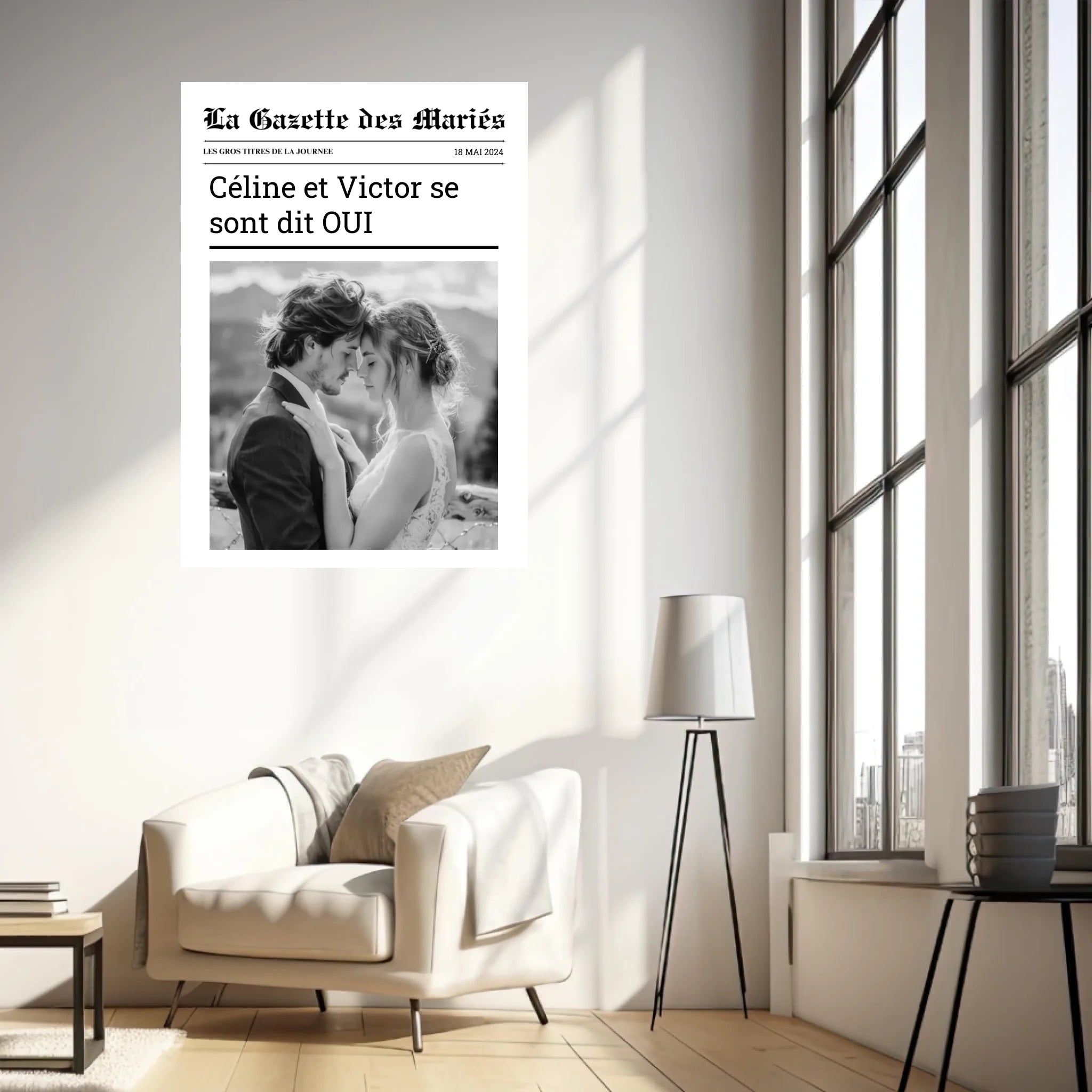 Affiche Personnalisée La Gazette des Mariés