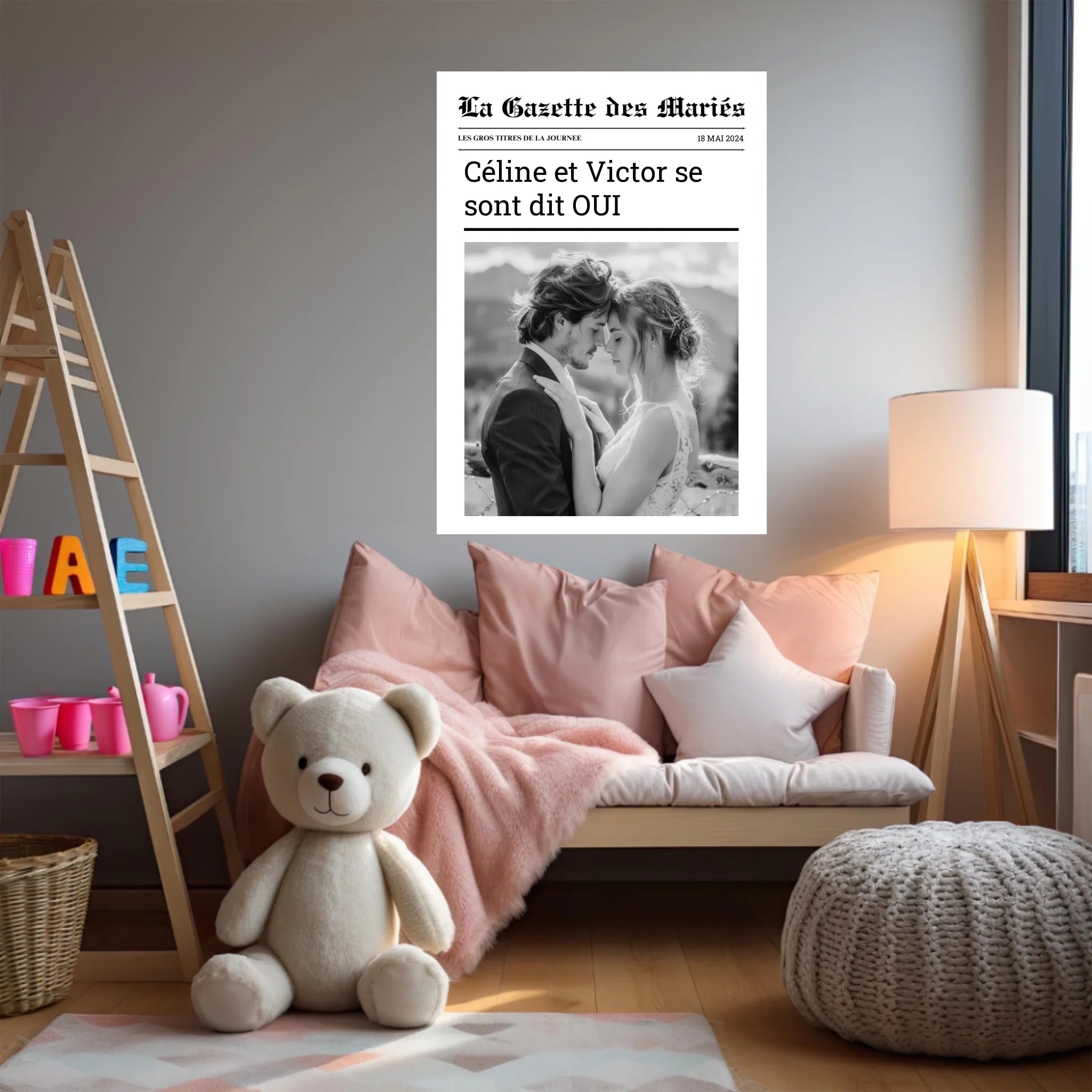Affiche Personnalisée La Gazette des Mariés
