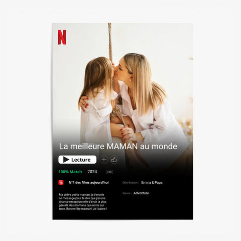 Affiche Personnalisée Poster Netflix Maman