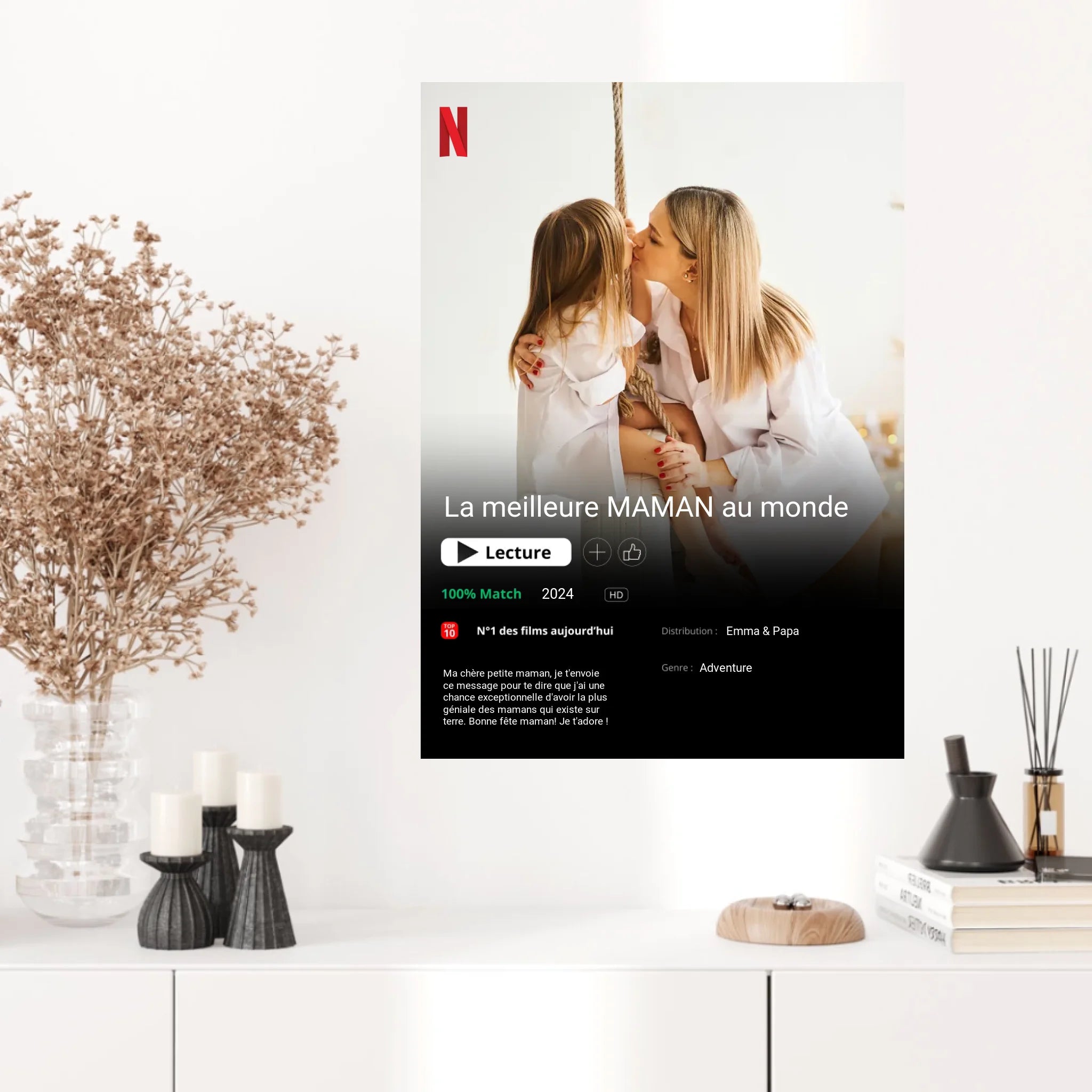 Affiche Personnalisée Poster Netflix Maman