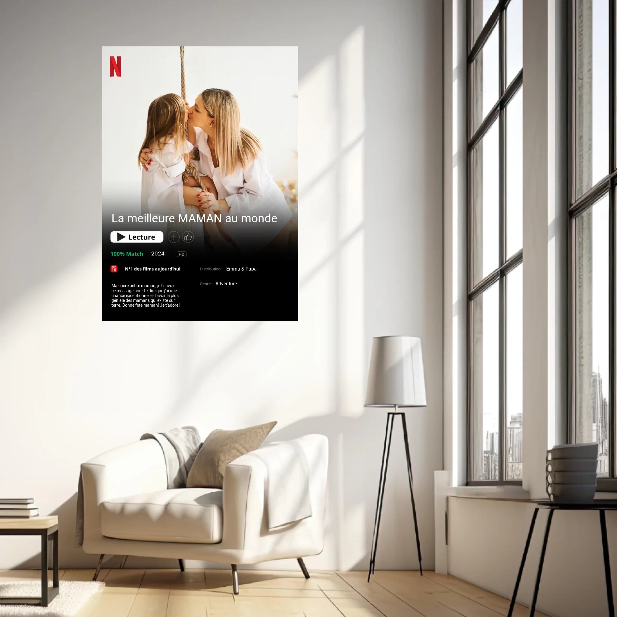 Affiche Personnalisée Poster Netflix Maman