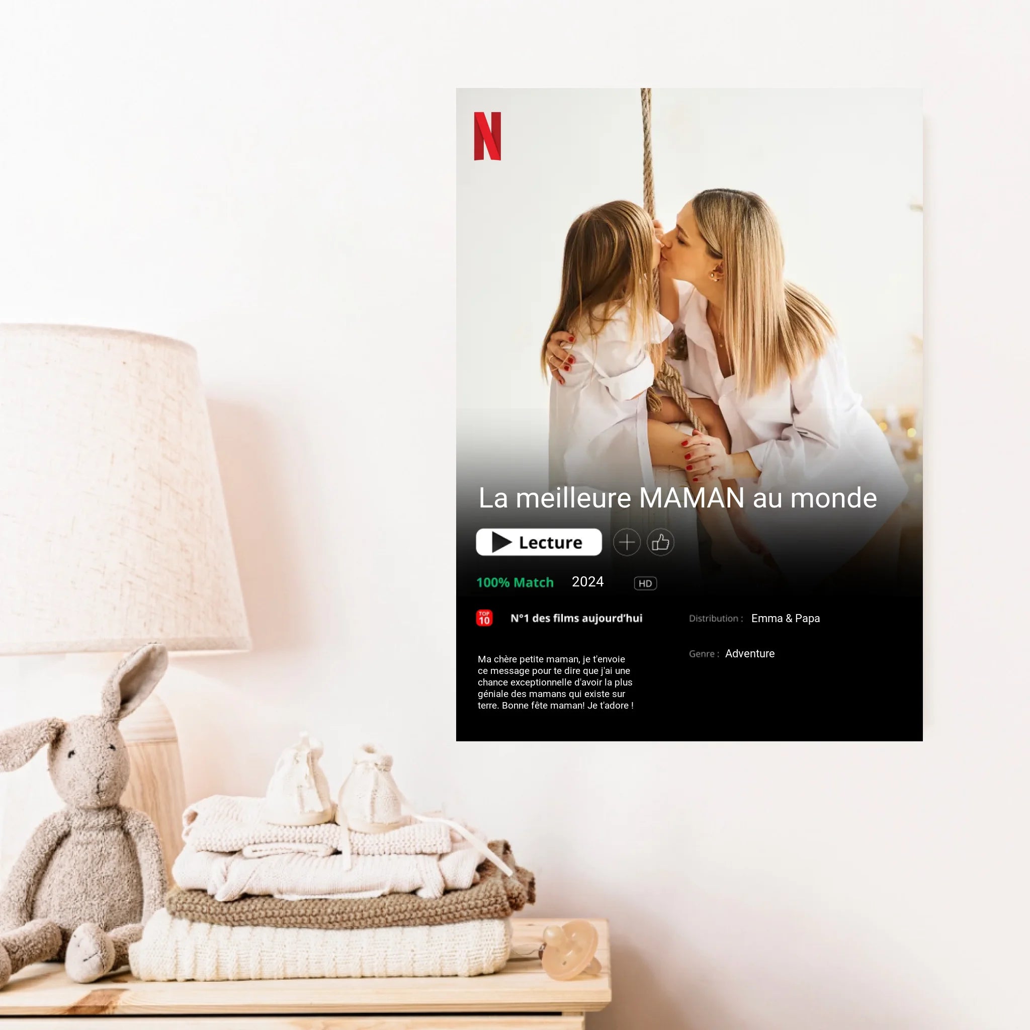 Affiche Personnalisée Poster Netflix Maman