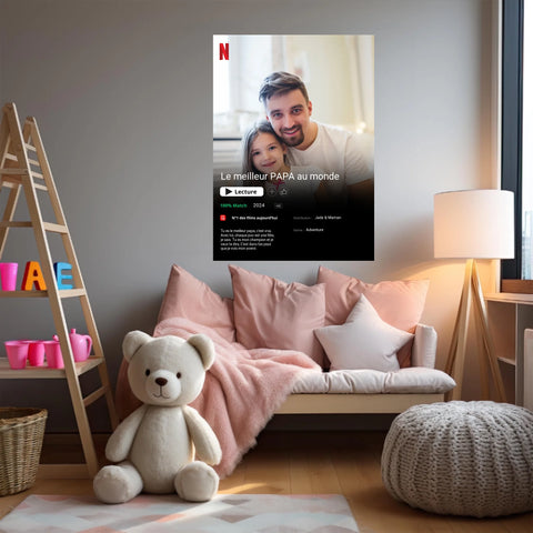 Affiche Personnalisée Poster Netflix Papa