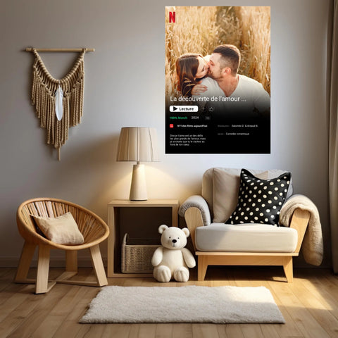 Affiche Personnalisée Poster Netflix Couple