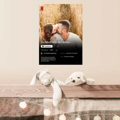 Affiche Personnalisée Poster Netflix Couple