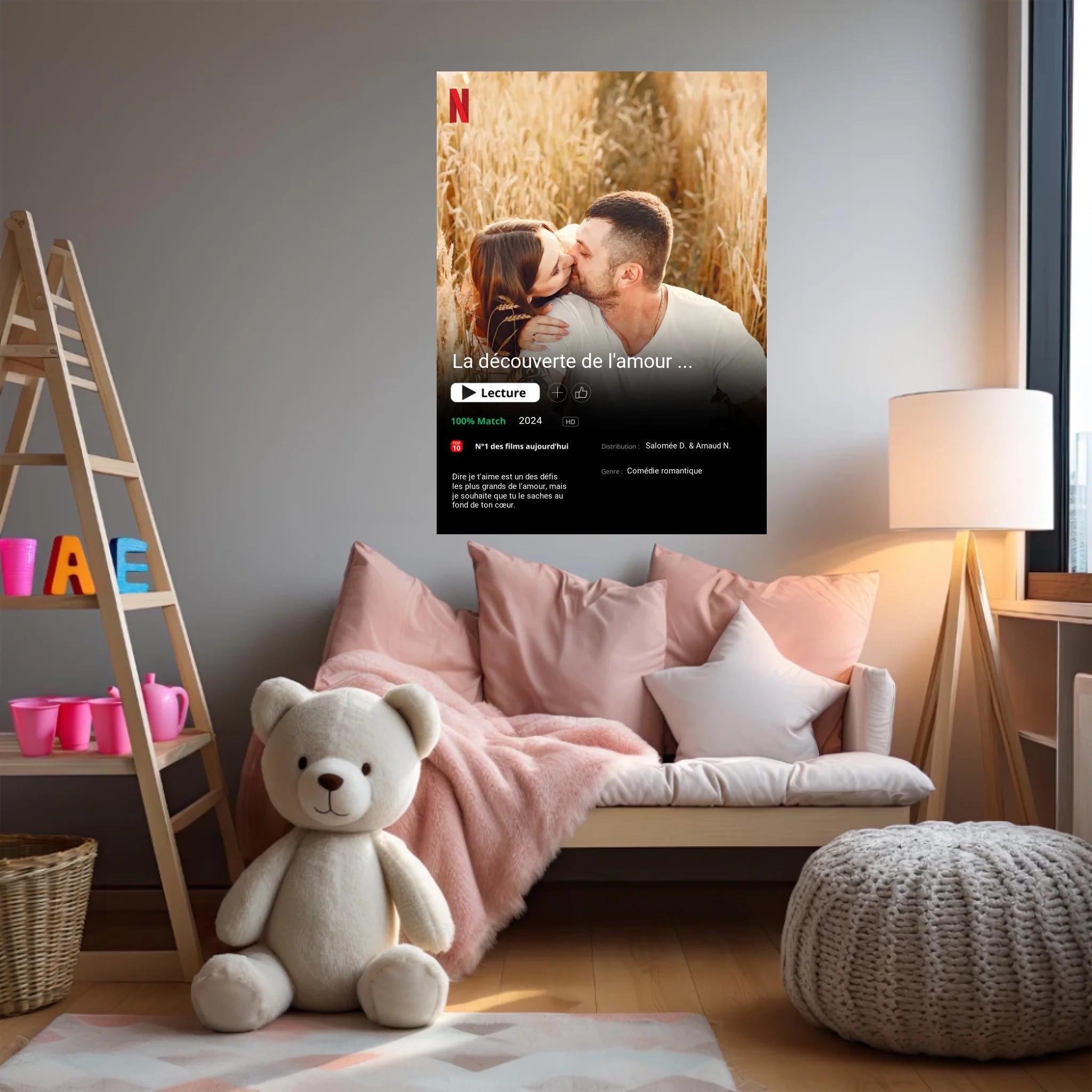 Affiche Personnalisée Poster Netflix Couple