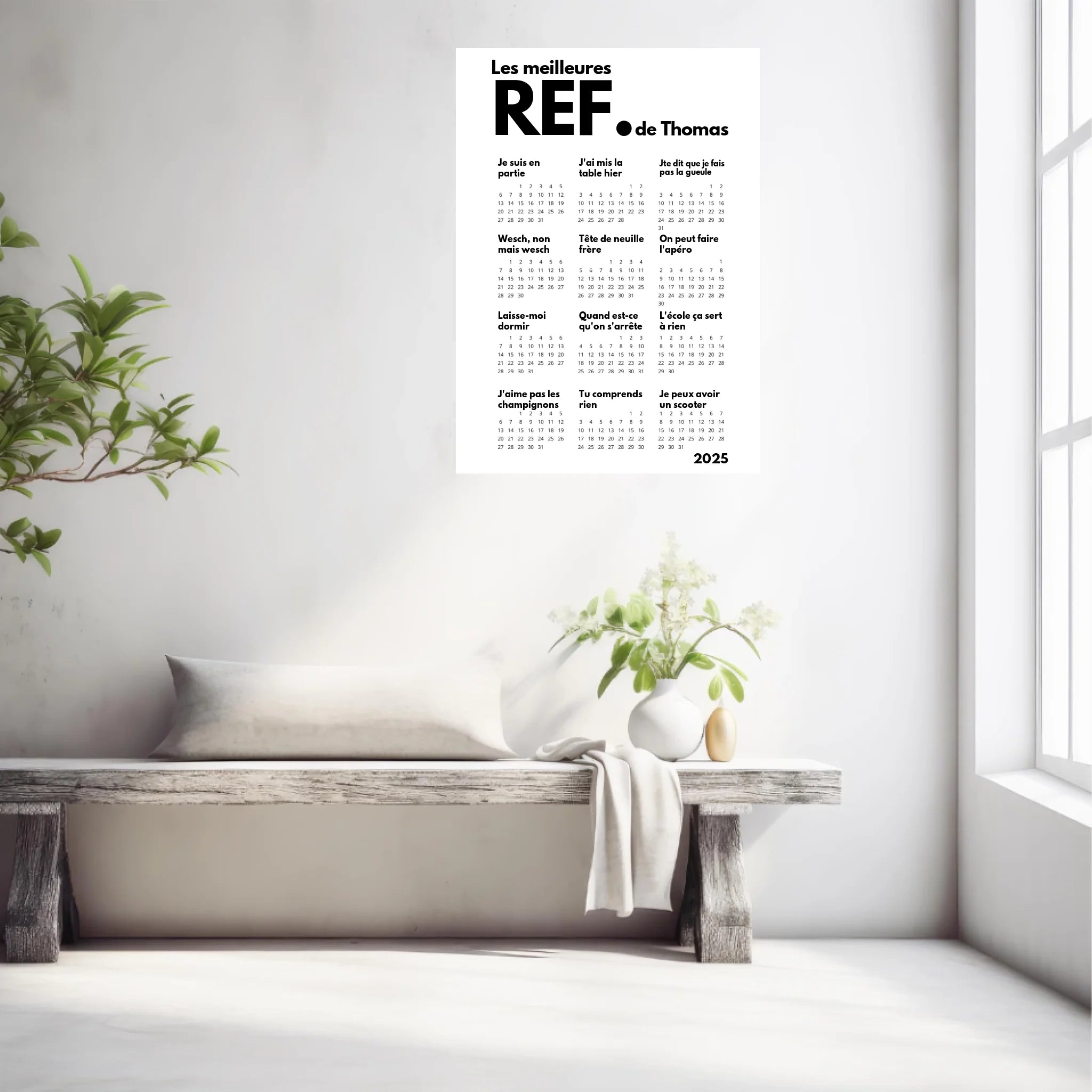 Affiche Calendrier Meilleures Réf Personnalisées