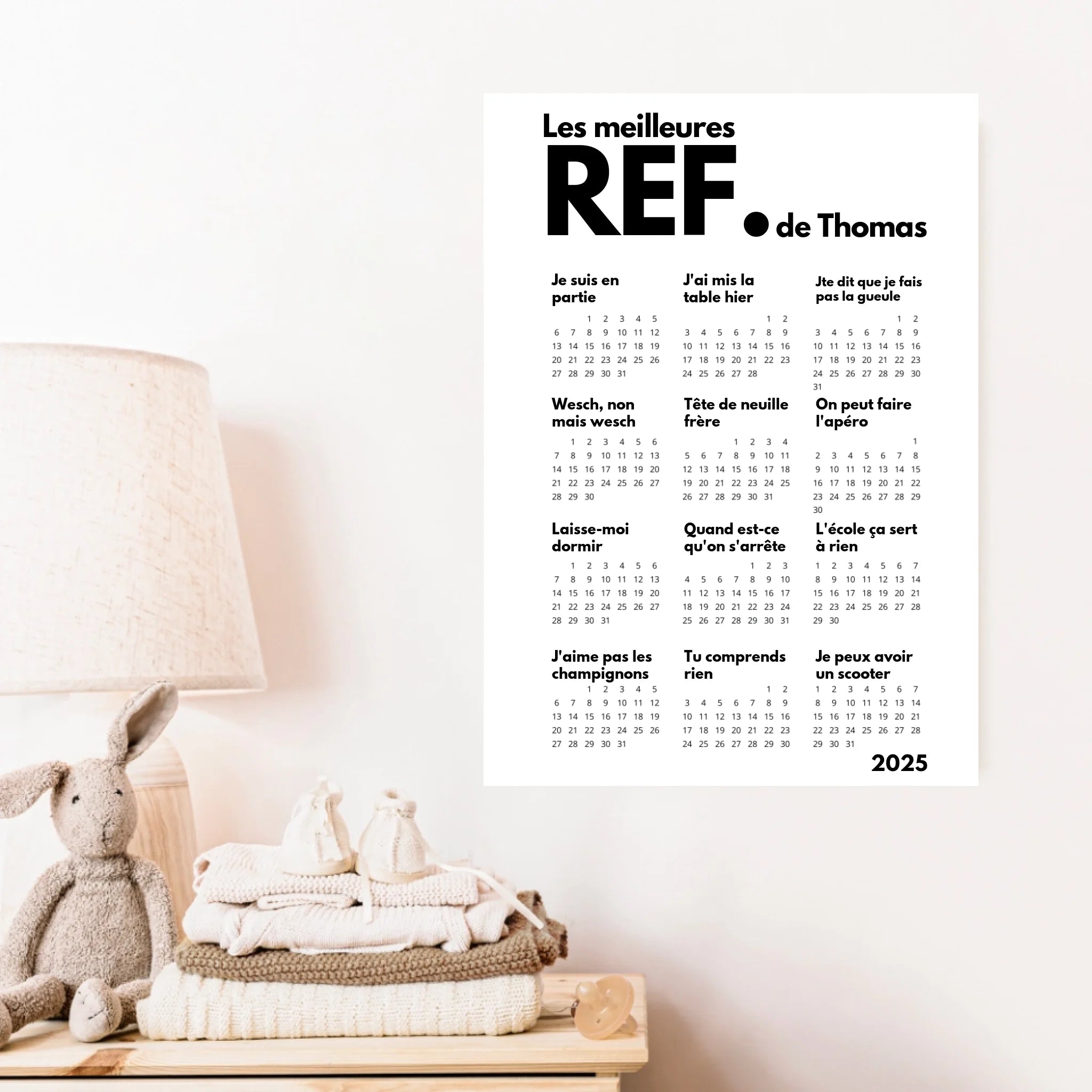 Affiche Calendrier Meilleures Réf Personnalisées