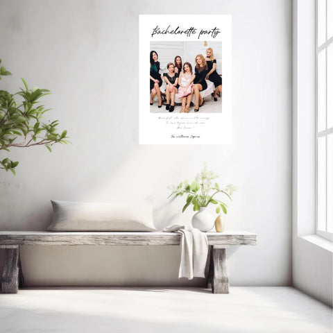 Affiche Personnalisée Photo EVJF