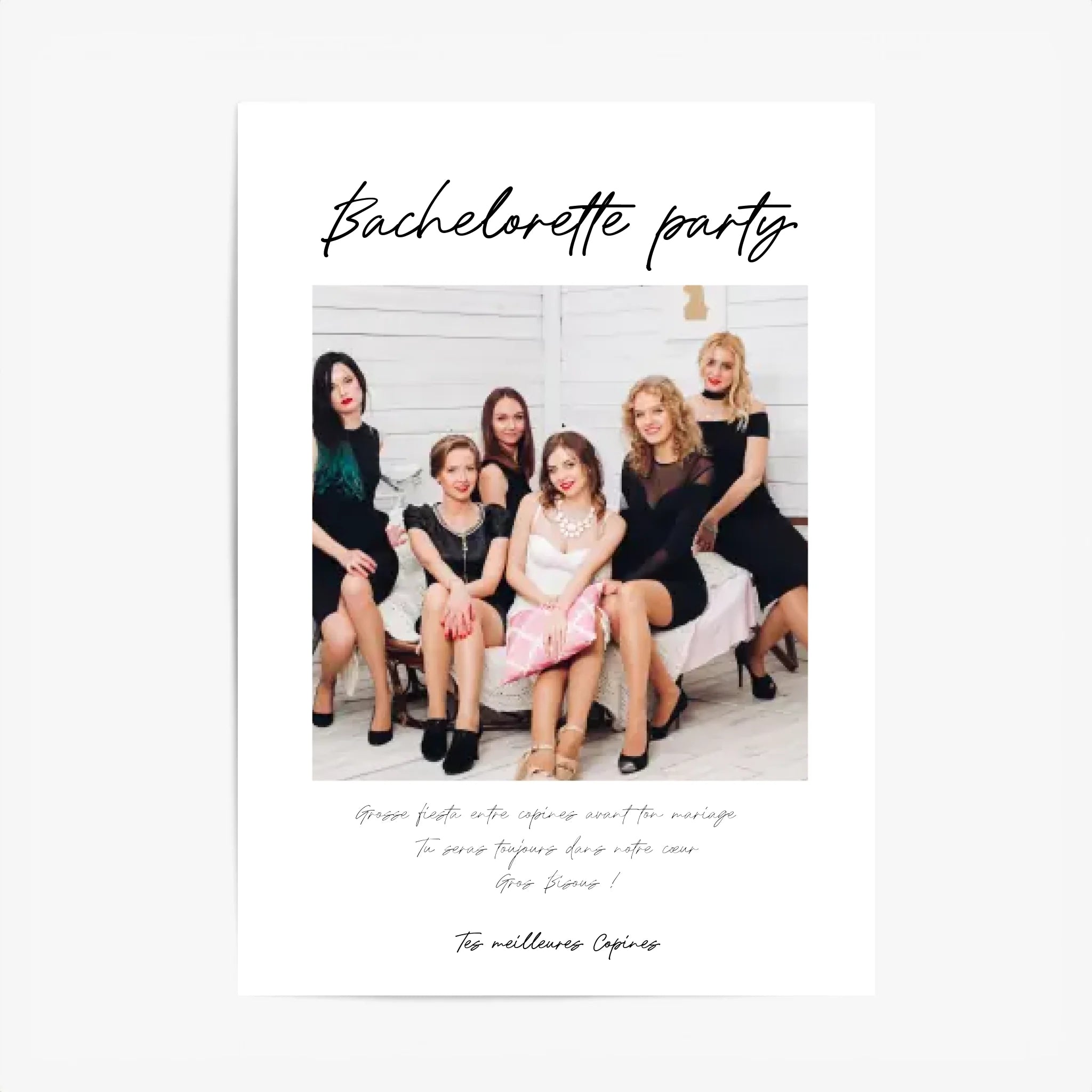Affiche Personnalisée Photo EVJF