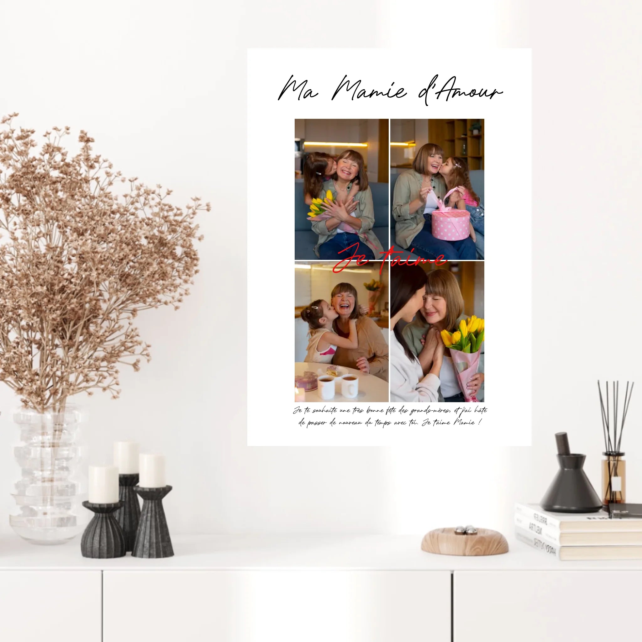 Cadre Personnalisé Photo Fête des Grands Mères