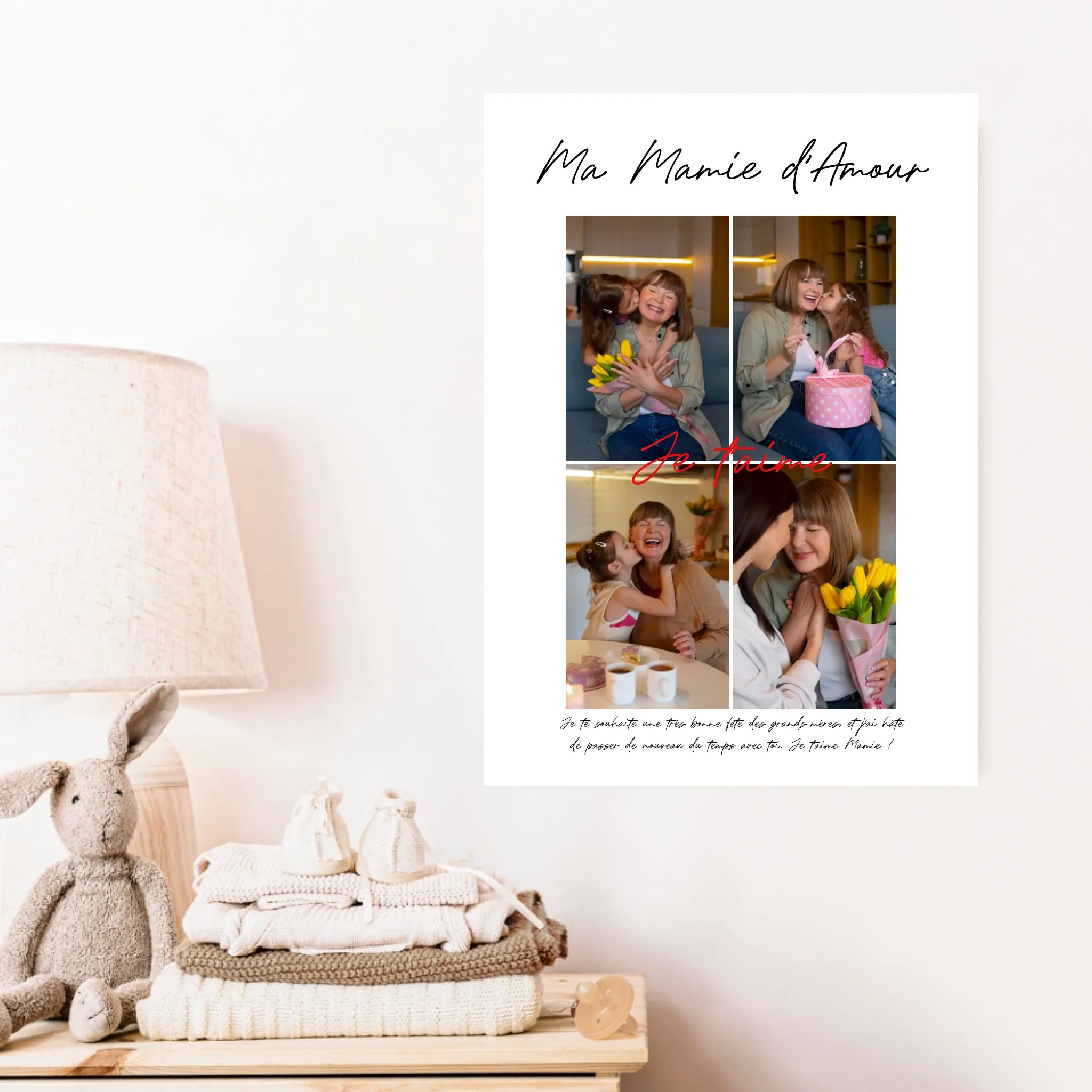 Cadre Personnalisé Photo Fête des Grands Mères