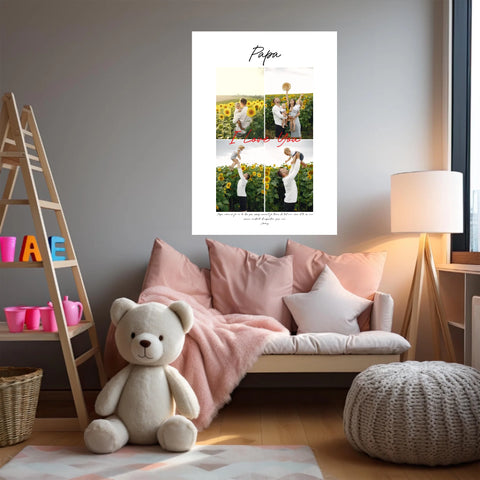 Tableau Personnalisé Photo Fête des Papas