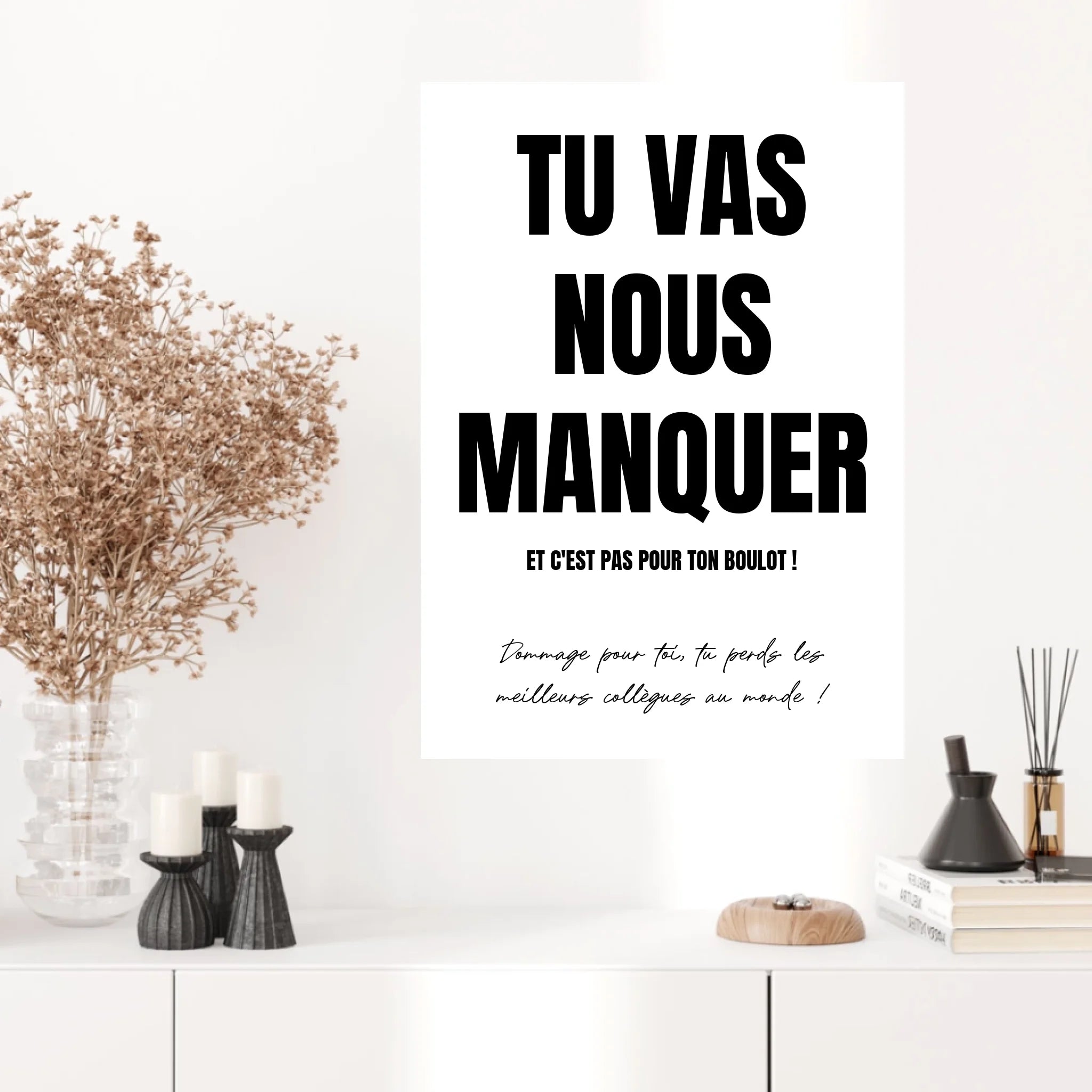 Toile Personnalisée Pot de Départ