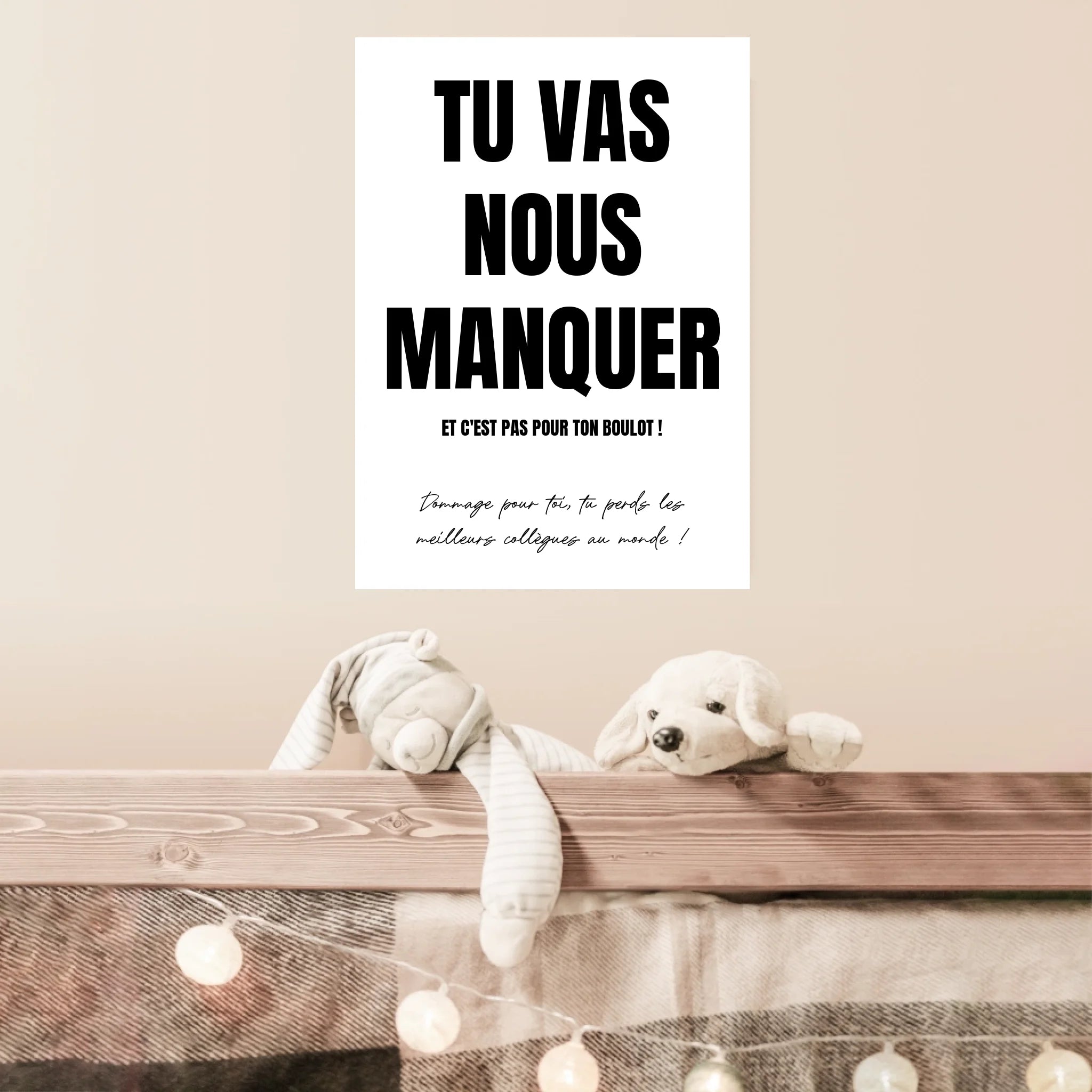 Toile Personnalisée Pot de Départ