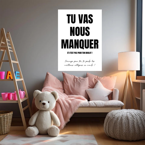 Toile Personnalisée Pot de Départ