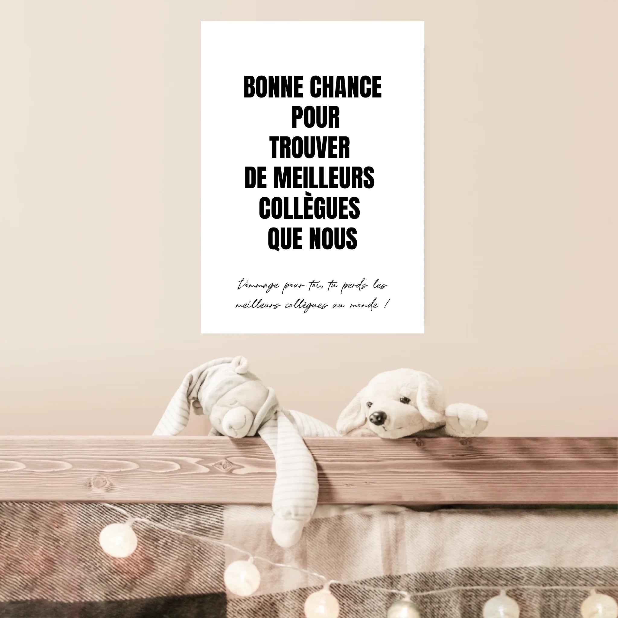 Tableau Personnalisé Pot de Départ