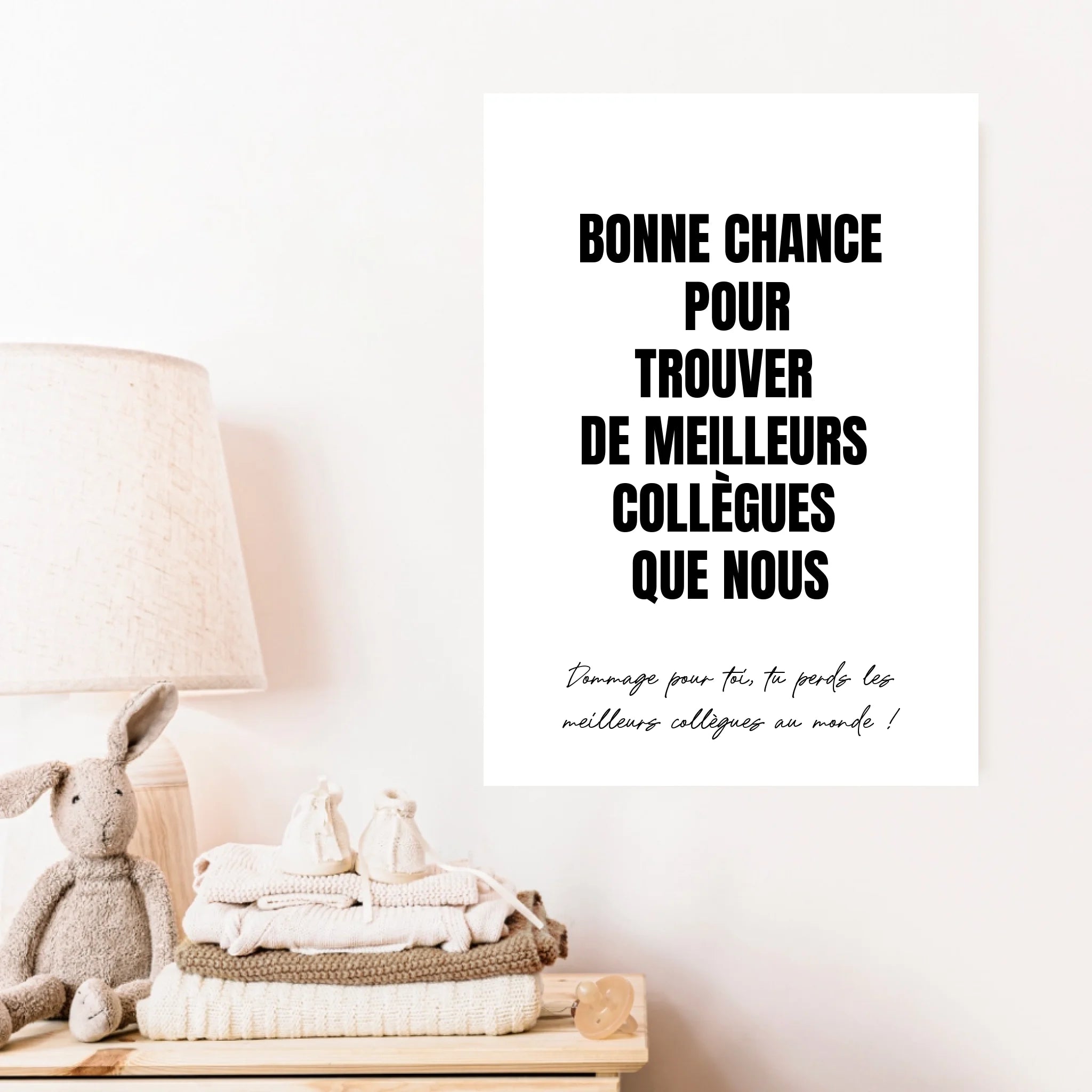 Tableau Personnalisé Pot de Départ
