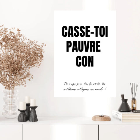 Poster Personnalisé Pot de Départ