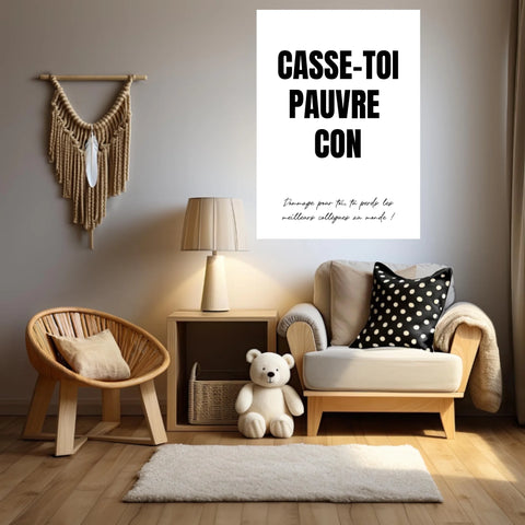 Poster Personnalisé Pot de Départ