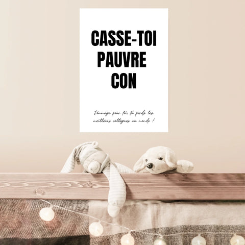 Poster Personnalisé Pot de Départ
