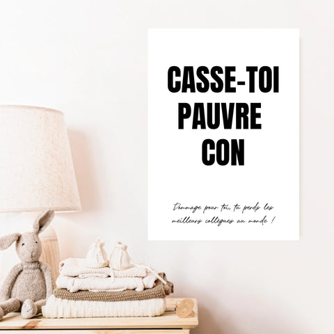 Poster Personnalisé Pot de Départ