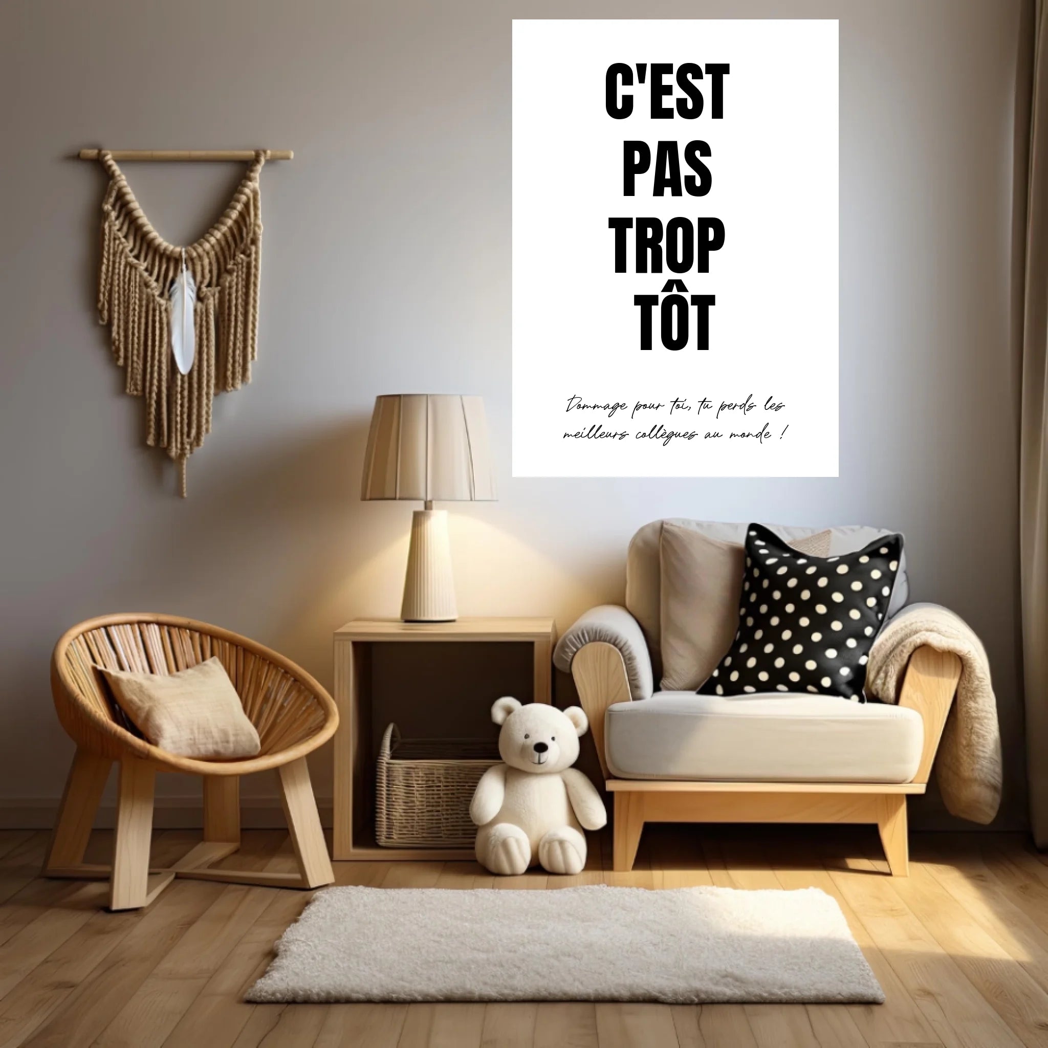 Affiche Personnalisée Pot de Départ