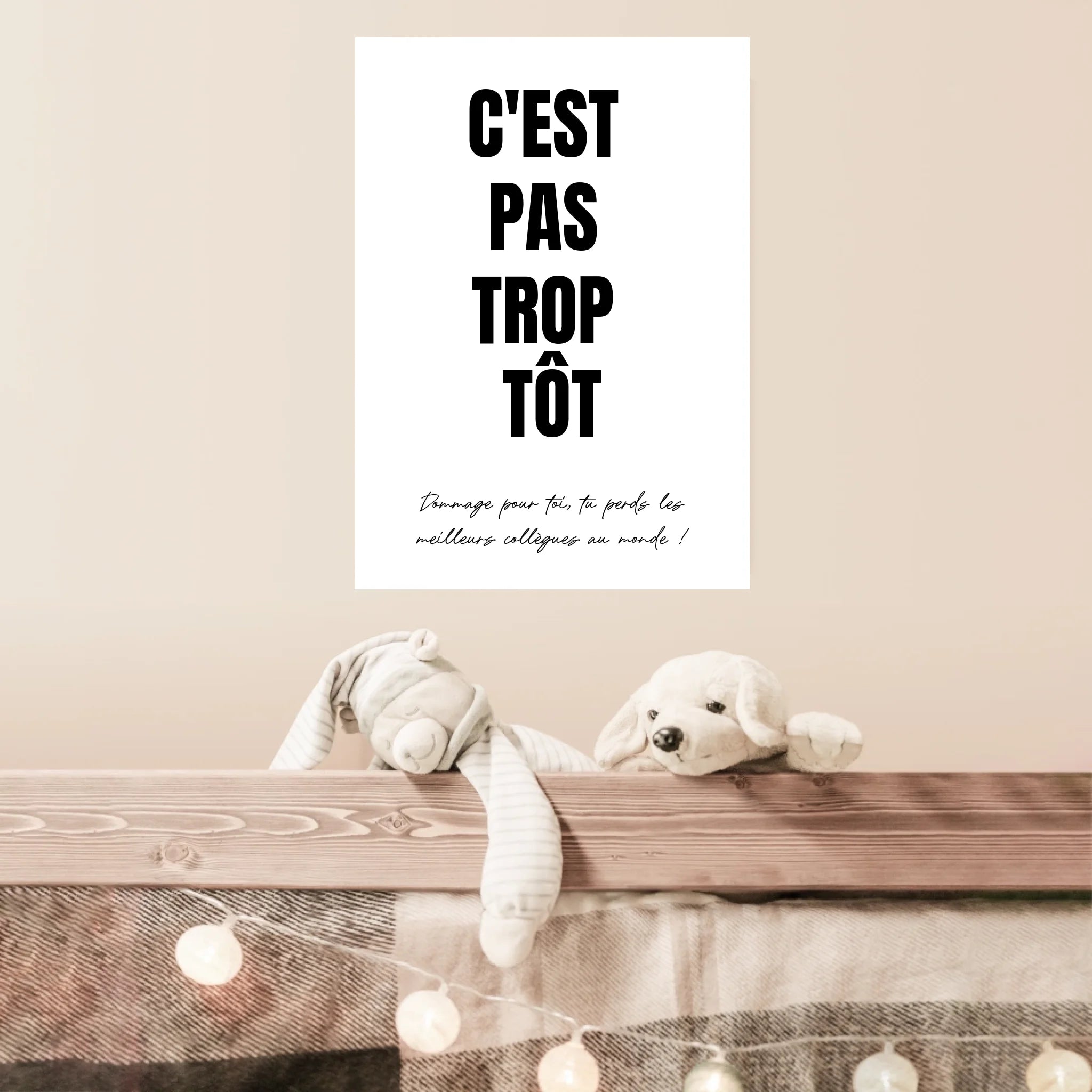 Affiche Personnalisée Pot de Départ